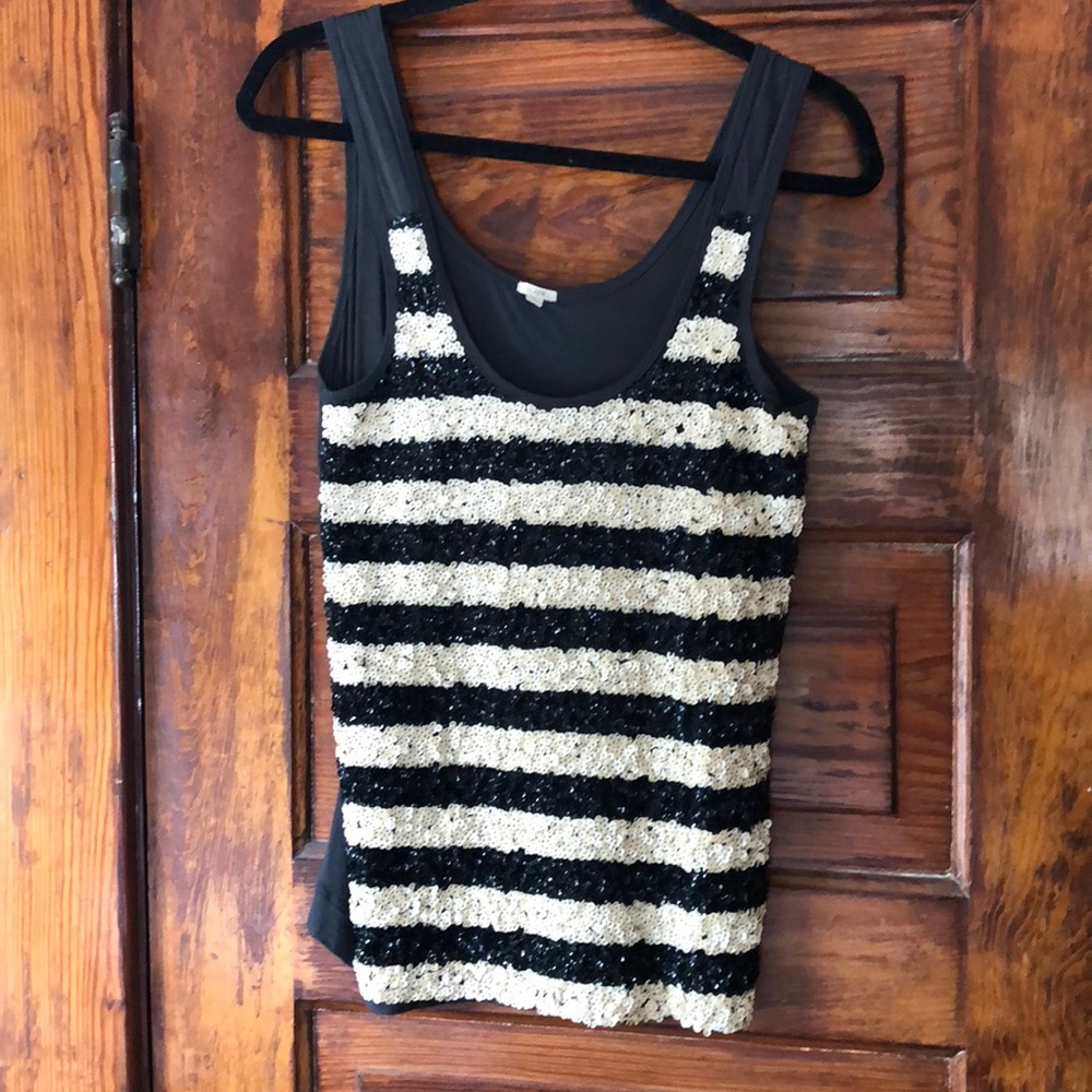 J crew Sequin tank